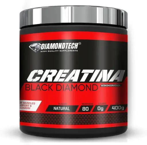 [B0B5SC934BASIN] DiamondTech Creatina Black Diamond 400gr Natural 