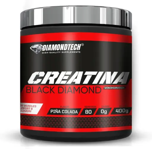 [1896015735] DiamondTech Creatina black Diamond 400gr Piña Colada