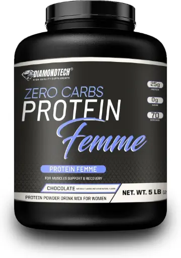 [2213442034] DiamondTech Zero carbs Proteína femme 5lbs Chocolate